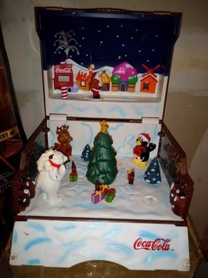 Coca Cola El Tesoro De La Navidad Extremely Rare Music Box See Description Works