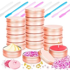 12 Pack 0.5oz Tin Jars15ml Metal Tin cans 1/2oz. Aluminum tin can jar Containers