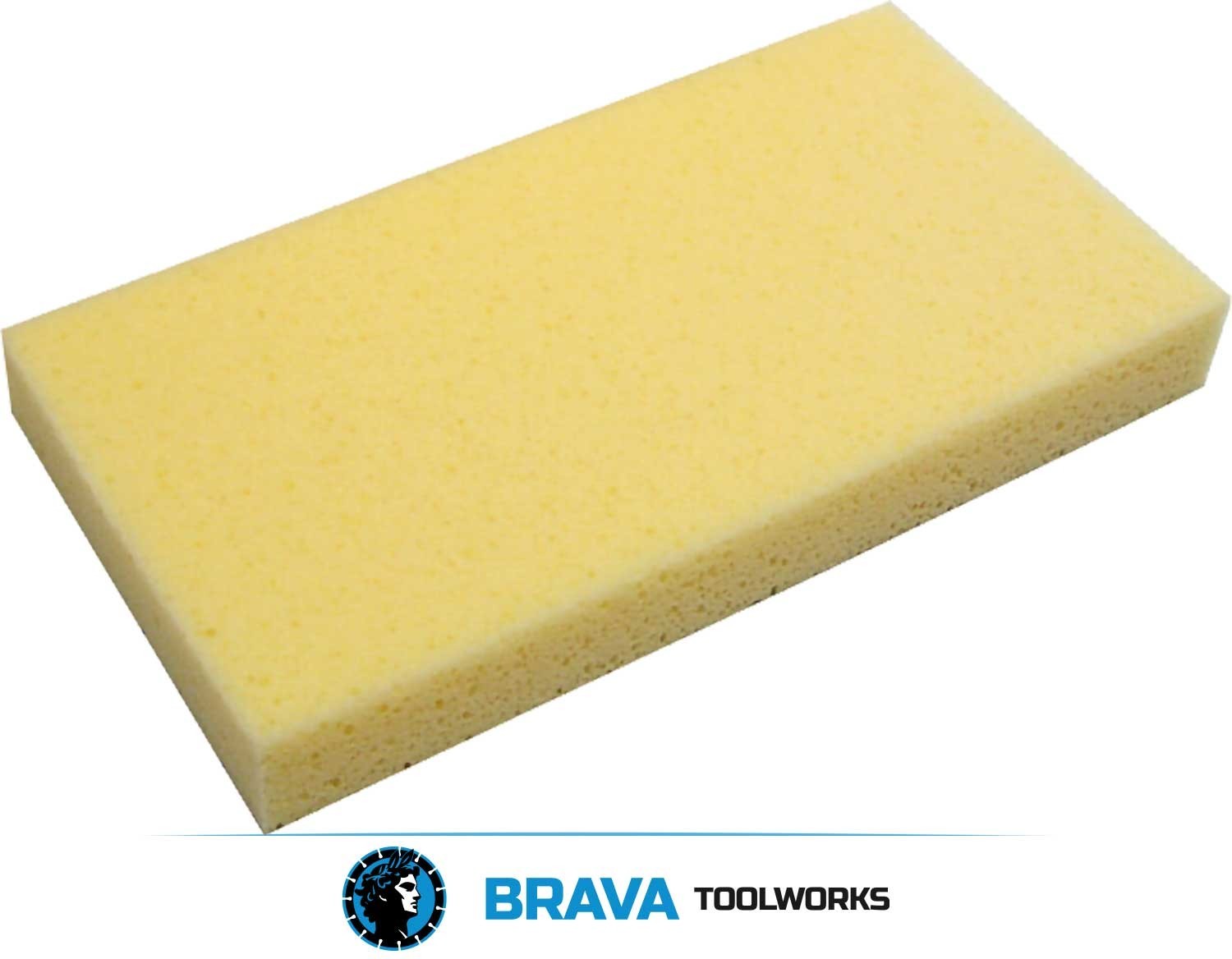 Tilers Floor Sponge Replacement 320x180mm Hook Loop Grout Cleaning BRAVA B+BTec