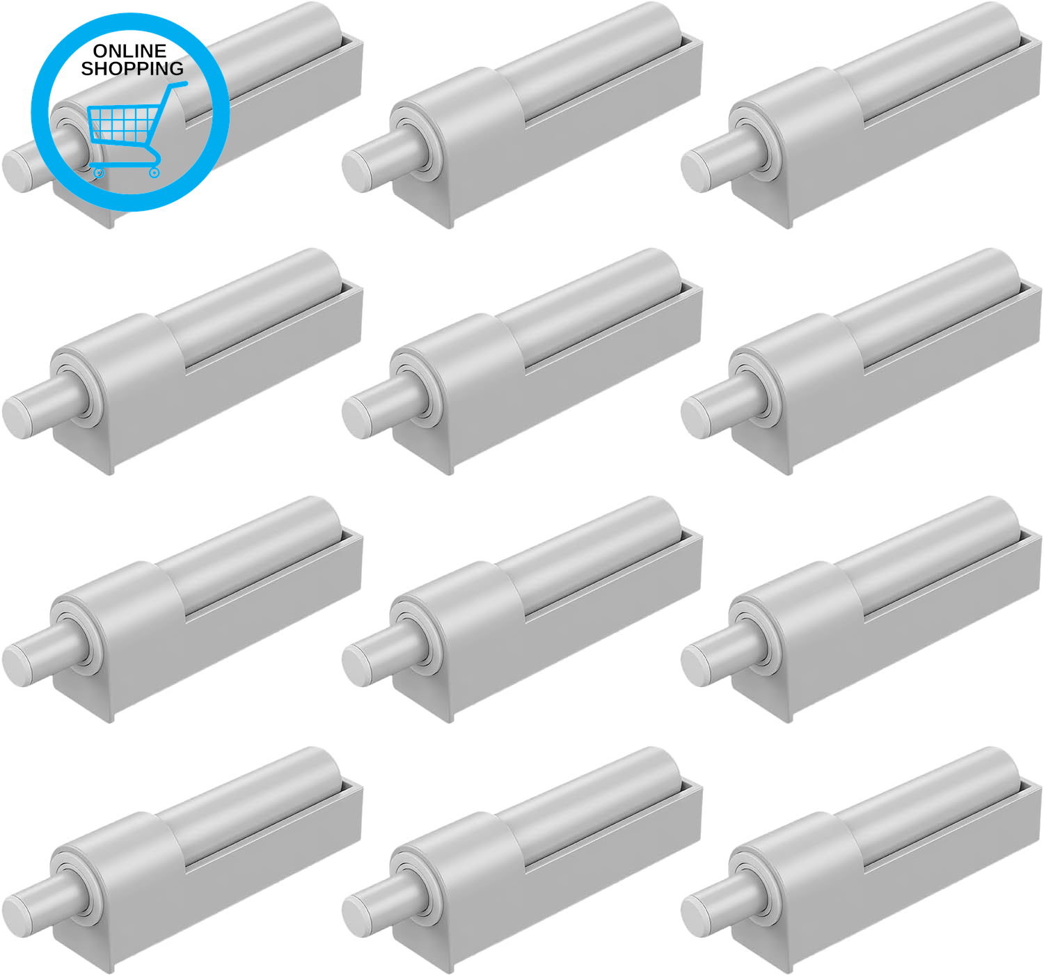 12PCS Soft Close Door Dampers Quiet Closer Buffers Push to Open Soft Door Closer