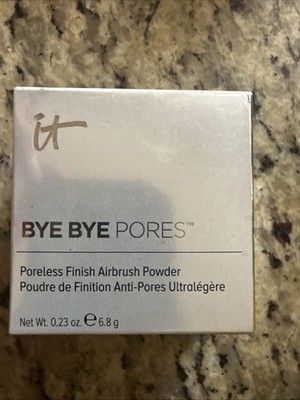 IT Cosmetics Bye Bye Pores Finish Aribrush Loose Powder Translucent 0.23 oz NIB