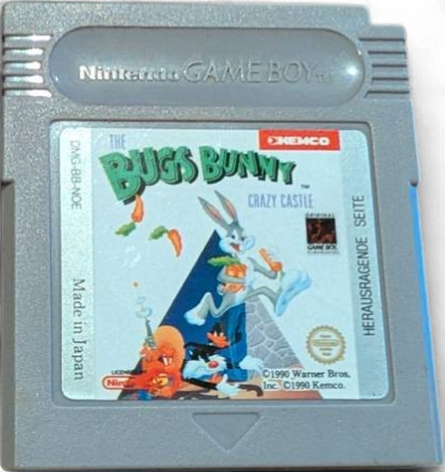 Nintendo Game Boy Spiel Bugs Bunny Crazy Castle Modul Gb Getestet & Gut Erhalten-image