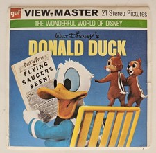 Donald Duck View-Master Packet B525 3 Reel Set  Book Walt Disney Uncle Scrooge