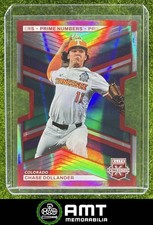 Chase Dollander 2023 Panini Elite Extra Edition 14/60 Prime Numbers B Die Cut