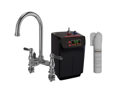 Bishop Traditional Bridge 3-in-1 Instant Warmwasserhahn - Chrom - Kit