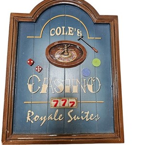 Cole's Casino 3-D Wood Royale Suites Sign bar pub saloon Rustic