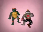 1988 1991 TMNT  Teenage Mutant Ninja Turtle Dirtbag Rat Mole & Michealagelo VTG