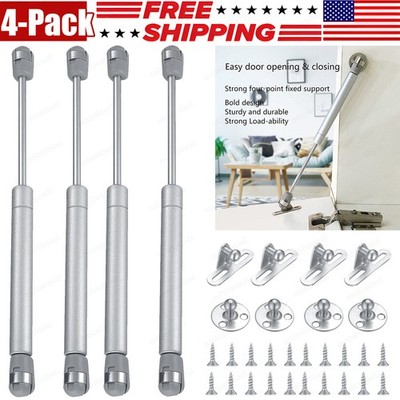 4pcs Cabinet Door Lift Up Hydraulic Gas Spring Lid Flap Stay Strut Support 100 N