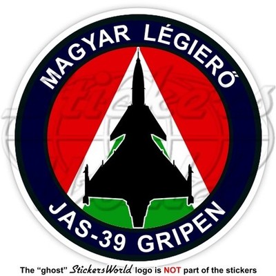 Saab JAS-39 GRIPEN Hungary, JAS-39C Silhouette Hungarian Air Force Sticker Decal
