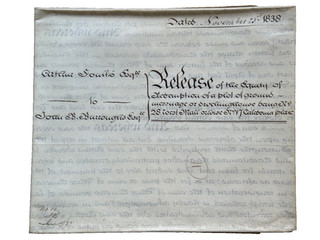 1838 Release Messuage being 28 West Mall otherwise No.17 Caledonia Place Bristol