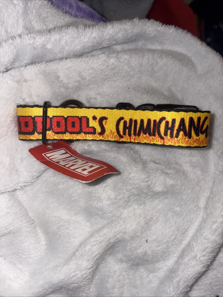 Buckle Down Products Marvel DEADPOOL'S Chimichangas Nylon Dog Collar Size S - Image 3 of 4
