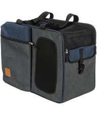 Tasche und Tragetasche Tara 2 in 1 Größe 25×38×50cm grau/blau Trixie 