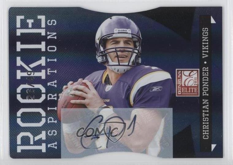 2011 Donruss Elite 26/49 Christian Ponder #119 Rookie Auto RC 0m0
