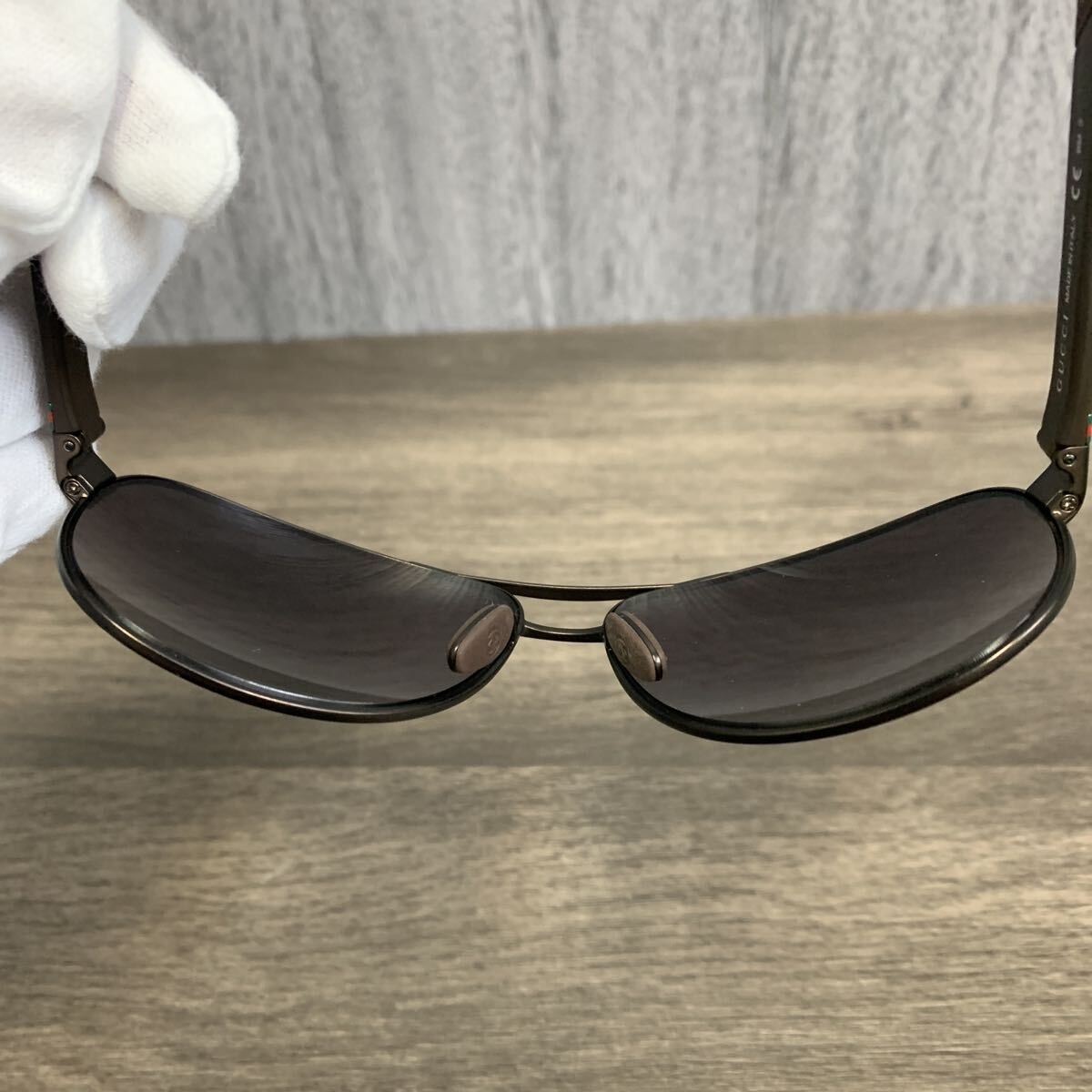 y120808m GUCCI Sherry Line GG2229 F S Sunglasses Plastic Black Mens thumbnail 9