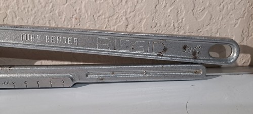 Ridgid Tube Bender 396 Manual Pipe Conduit 3/8" OD 15/16 R Radius USA Hand Tool - Picture 3 of 4