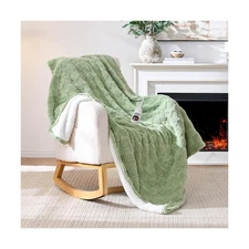 Heated Throw Blanket 50"x60" - 9-Level Fast Heating & 1-10H Timer, ... Fast Ship