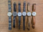 Vintage Timex Indiglo Mens Watch Lot (6) WR30M Quartz Analog Parts Repair