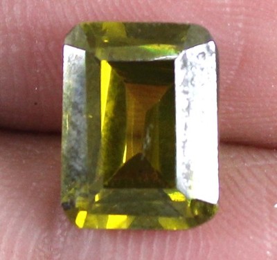 Natürlicher Grüner Turmalin 5,75 ct Smaragdschliff Edelstein Zertifiziert AGI