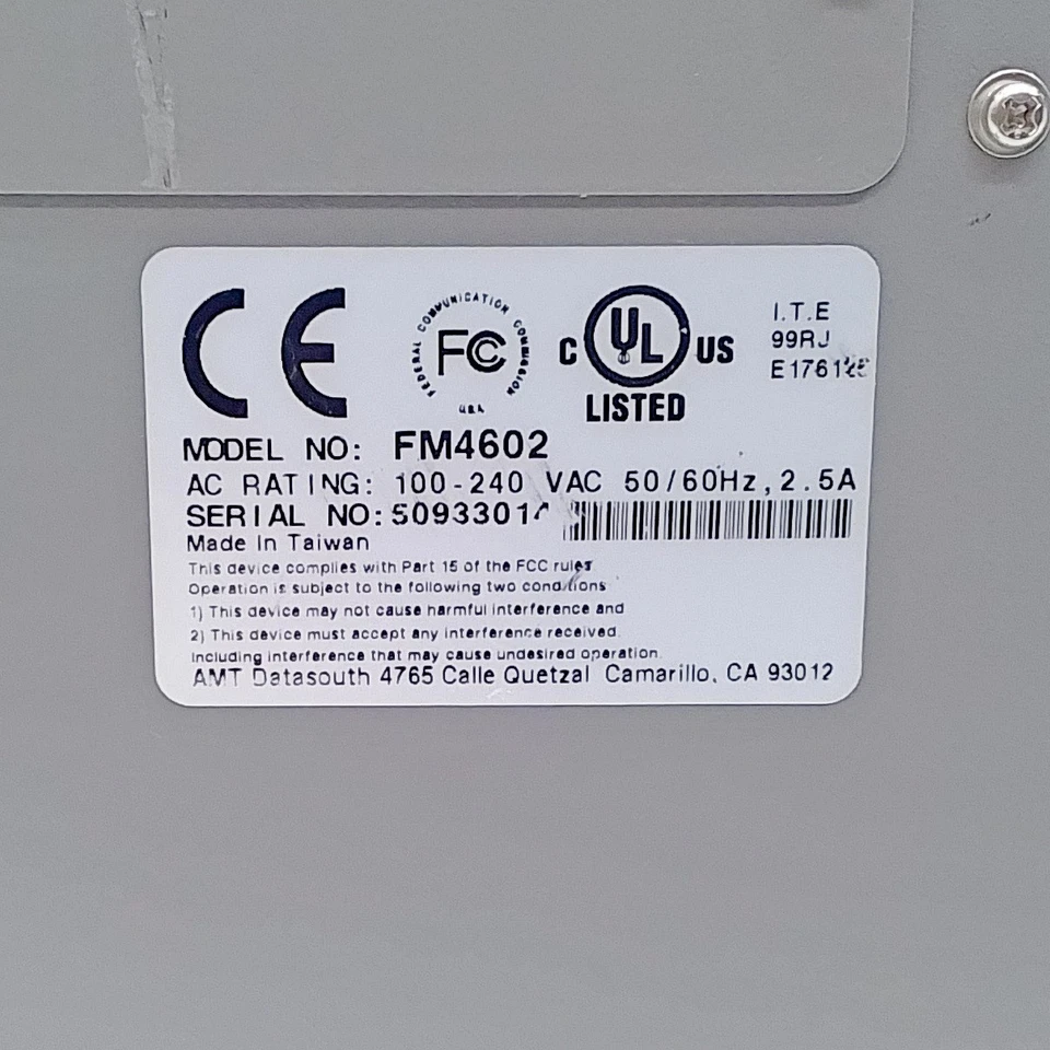 Fastmark FM4602 Barcode Label Printer – Thermal, USB/Serial – Tested Power-On - Image 4 of 4