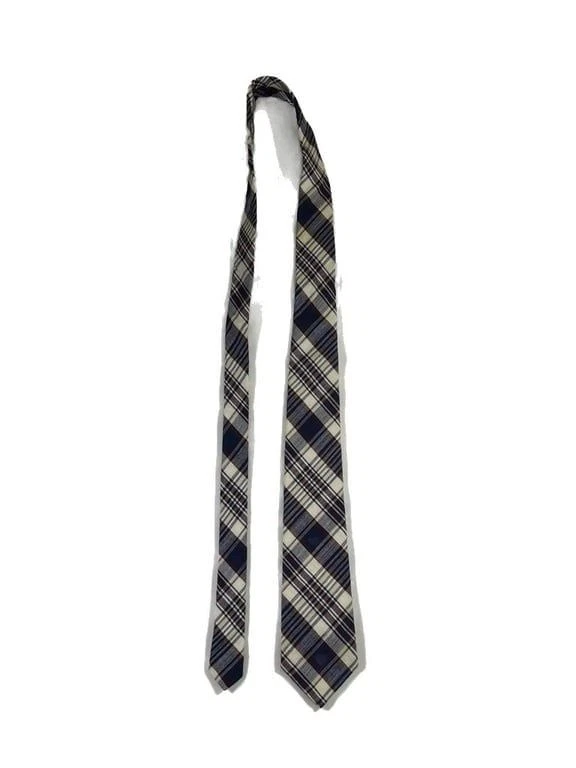 Corbata vintage a cuadros de algodón Gant Madras Foto 4 de 4