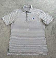Polo de golf Peter Millar Summer Comfort para hombre M multicolor a rayas roble