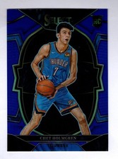 2022-23 Select Prizm Blue Prizms #83 Chet Holmgren Oklahoma City Thunder RC