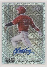 2021 Leaf Metal Draft 1990 Silver Mojo Orlando Martinez #LA-OM1 Auto 4z8