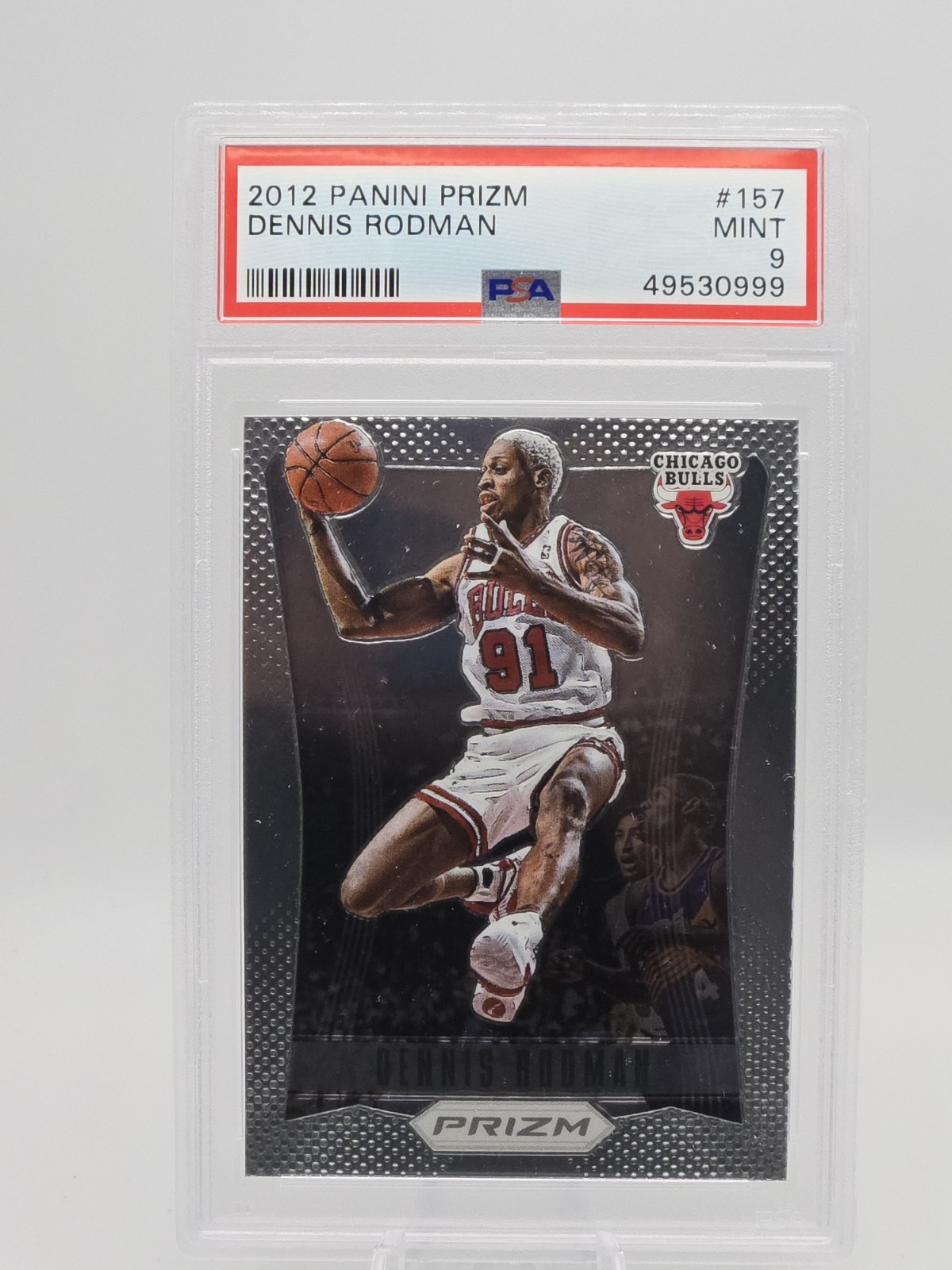 2012-13 Panini Prizm Dennis Rodman #157 PSA 9 Mint Chicago Bulls