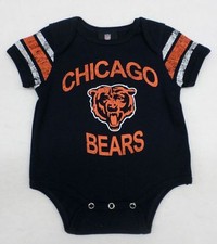 NFL Chicago Bears Infant Navy Distressed Screen Print Bodysuit 24 Month