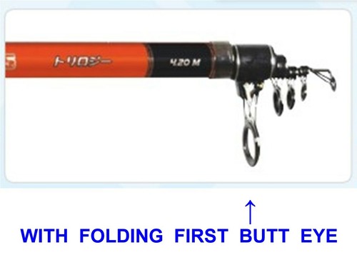 NEW YUKI FAN SURF T-5 TELE CARBON SURF ROD TELESCOPIC BEACHCASTER ROD COD BASS - Picture 2 of 2