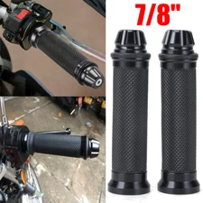 Motorcycle 7/8" 1'' Hand Grips Handle Bar Rubber For YAMAHA HONDA KAWASAKI BMW