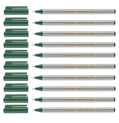 10 x Edding 89 office liner Fineliner Einwegliner Filzstift 0,3 mm grün