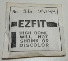 HIGH DOME ROUND WATCH CRYSTAL WATCHMAKER REPLACEMENT PART 31 1/2 / 32.7 MM  #57