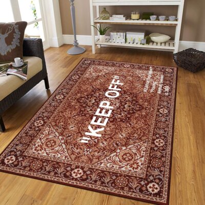 Keep Off Rug, Off White Rug, Traditional Design Carpet, Living Room Rug, Keepoff