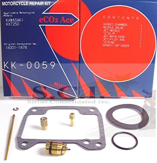 KAWASAKI KXT250 TECATE KEYSTER CARBURETOR CARB REBUILD REPAIR KIT