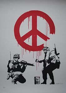 Police Poster Print A0-A1-A2-A3-A4-A5-A6-MAXI 030 Banksy Street Art Donut