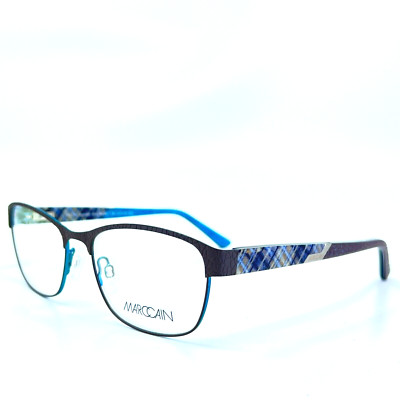 Marc Cain Eyeglasses Mod. 82095-1 BB Black Blue Rectangular Frames 53[]16 135 mm