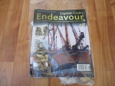 1/48 Eaglemoss Build Captain Cook's Endeavour Schiffsmodell Ausgabe 28 inkl. Teil