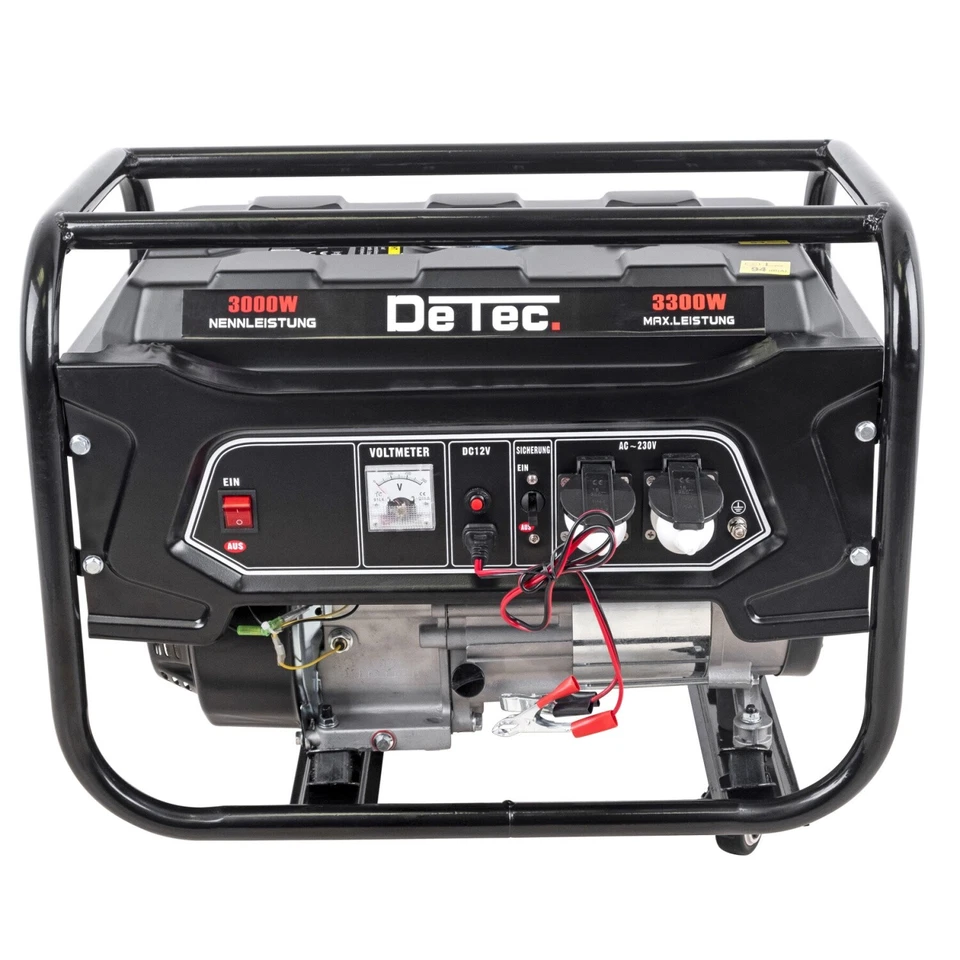 Stromerzeuger Benzin Generator Notstromaggregat Stromaggregat 230V | 3 kW DeTec. - Bild 3 von 4