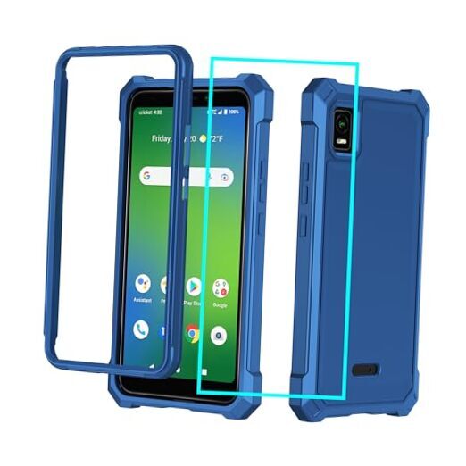 for AT&T Vista Case with Screen Protector,WTATTRW2 Phone Case ATT Vista Blue