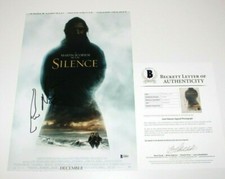ACTOR LIAM NEESON SIGNED 'SILENCE' 12x18 MOVIE POSTER BECKETT COA BAS STAR WARS