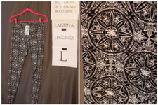 honey and lace laguna leggings size large NWT 1000000812