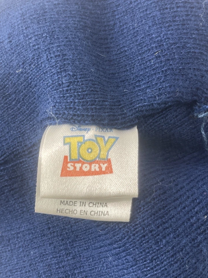 Gorro Toy Story Buzz Lightyear azul a rayas bordado tejido Disney Pixar Foto 2 de 4