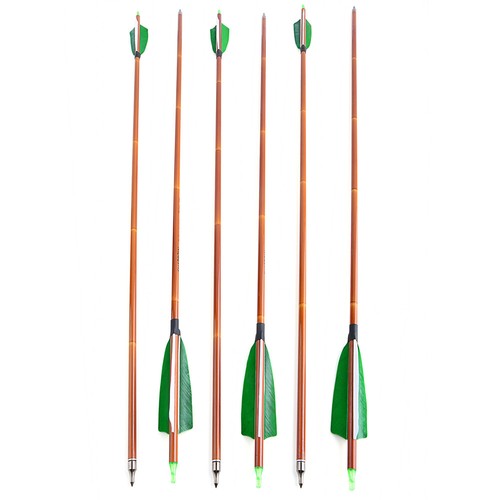 30" Carbon Arrows 4" Turkey Feather SP500 Archery Recurve Compound Bow Hunting - Picture 18 of 30