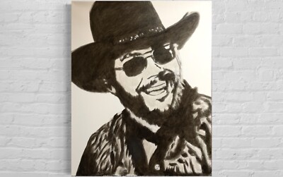 Hank Williams Jr. Pop Art - 16x20 Original Art | eBay