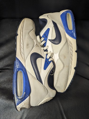 ๐ฆ Scarpe Nike Air Max Correlate Uomo Taglia 10.5 Bianco Grigio Blu Ossidiana ๐ฆ - Foto 7 di 8