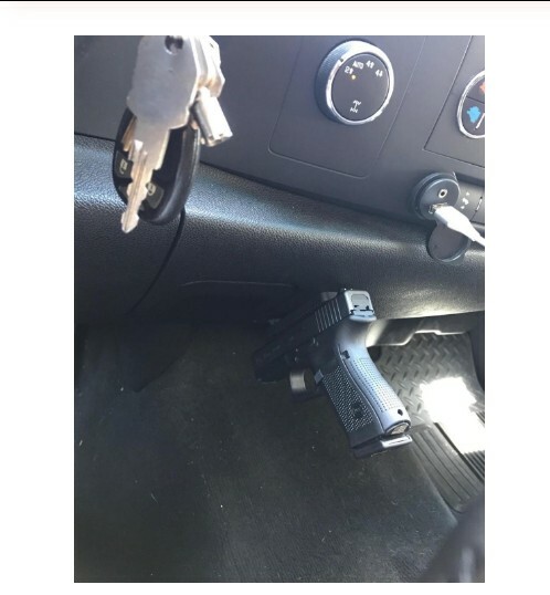 Supporto Magnetico Per Pistola Da Auto - Magnete Da 45 Libbre, Fissaggio Sicuro - Per Cruscotto O Porta - Foto 2