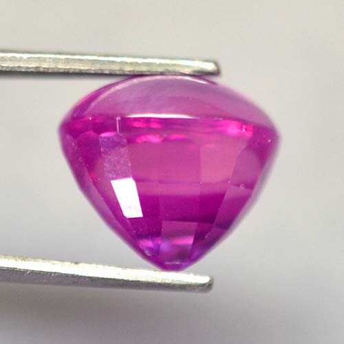 6.80 Ct 10.2x9 MM Pink Purple Star Sapphire 6 Rays Lab Created Corundum VS8895 - Picture 5 of 5