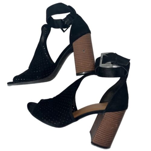 Hannah Black chunky block bootie heels 9 Target - Picture 4 of 11