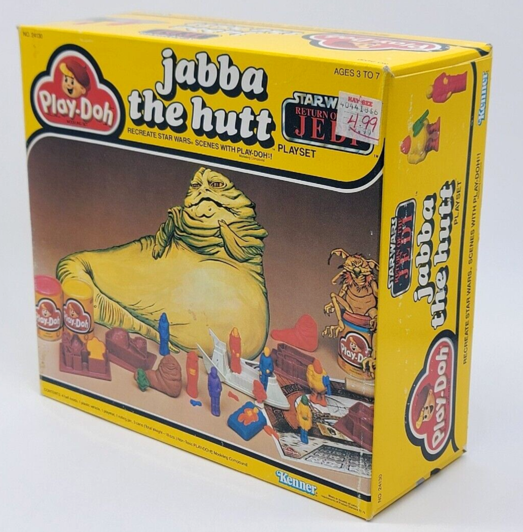 Vintage Kenner Star Wars 1983 Jabba The Hutt Playdoh RARE Han Solo